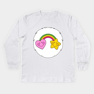 Best friend bear belly Kids Long Sleeve T-Shirt